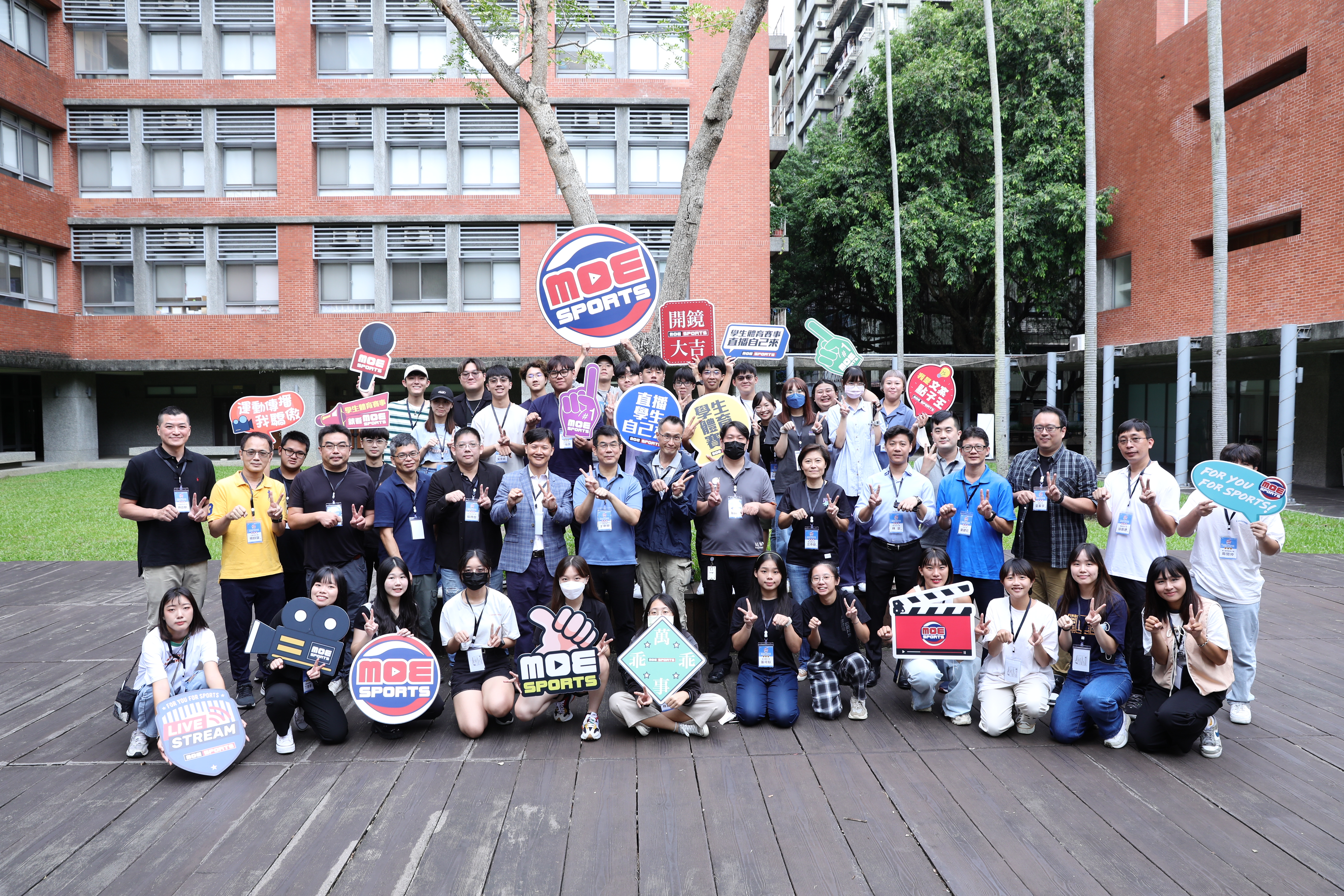 (圖)The Sports Administration Sports Broadcast Talent Cultivation Program Workshop 2023 encouraged college students to become involved in sports event online broadcast and marketing.